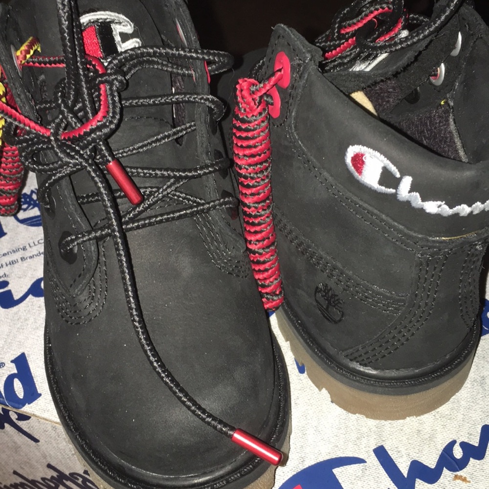 Toddler champion timb boots size 8c